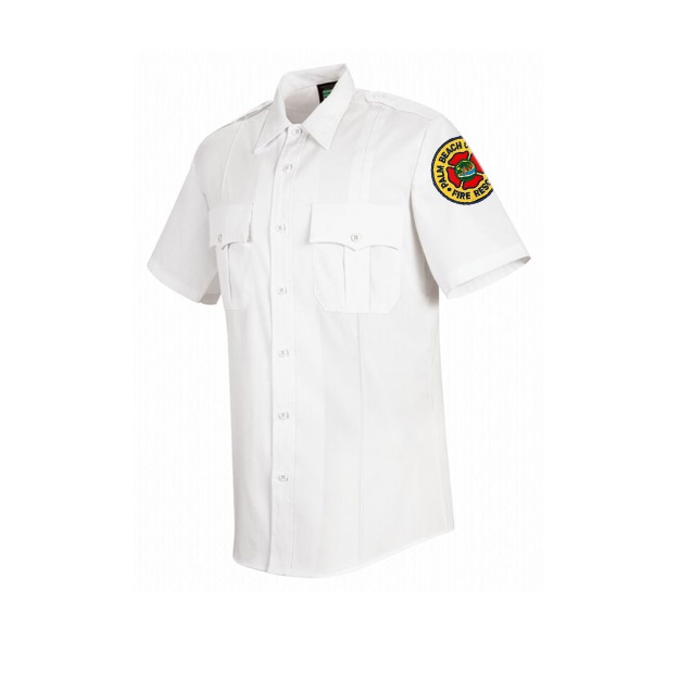 Uniform Shirt, Mens Short Sleeve (White)